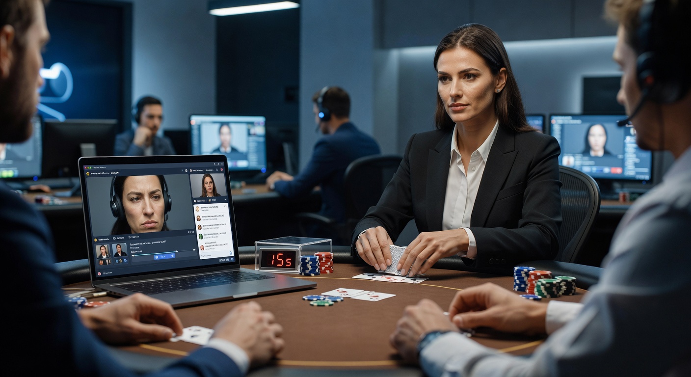 Nahaufnahme eines Spielers am Live Dealer Tisch, der auf dem digitalen Interface interagiert, mit sichtbaren Timing-Indikatoren
