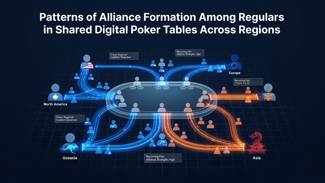 Spieler an digitalen Pokertischen bilden Allianzen über Regionen hinweg