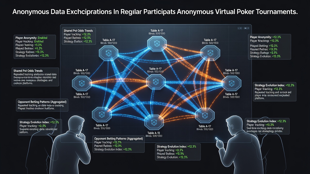 Visualisierung von Datenaustauschmustern an virtuellen Pokertischen