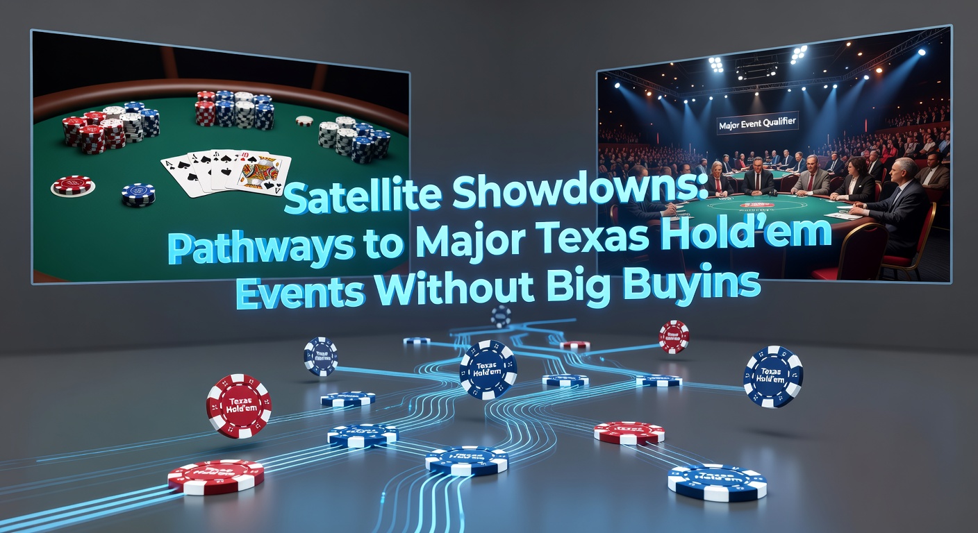 Erfolgreiche Satellite-Gewinner feiern mit Tickets in der Hand vor dem WSOP-Banner