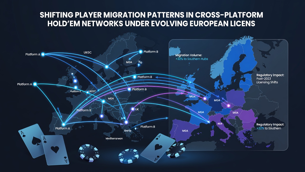 Visualisierung von Spielerbewegungen zwischen Hold'em-Plattformen