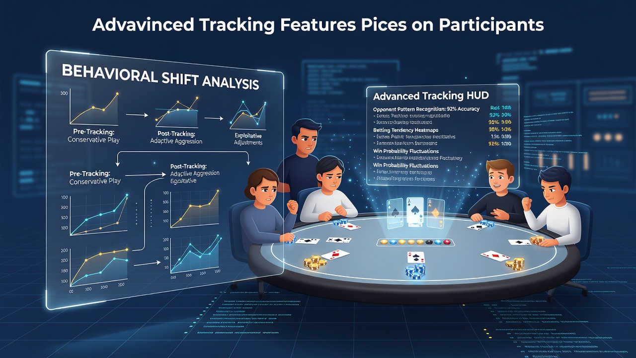 Digitale Hold'em-Tische mit integrierten Tracking-Overlays und Echtzeit-Statistiken