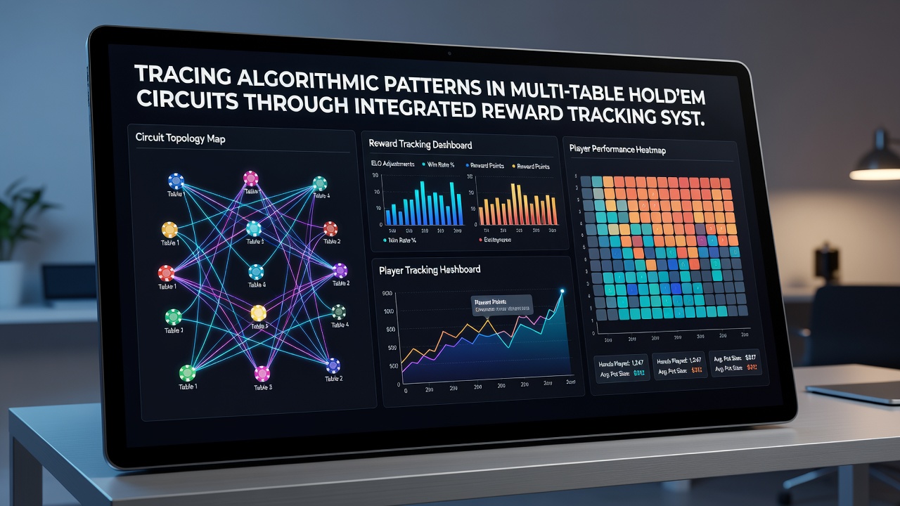 Visualisierung von Belohnungs-Tracking und algorithmischen Mustern bei Multi-Table Hold'em